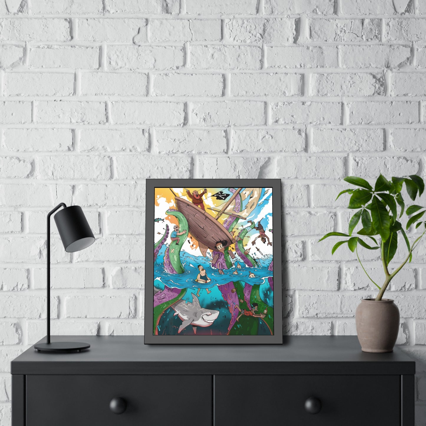 "Trials and tribulations of the moonshining business" Framed Print