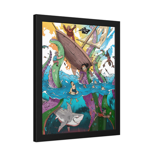 "Trials and tribulations of the moonshining business" Framed Print