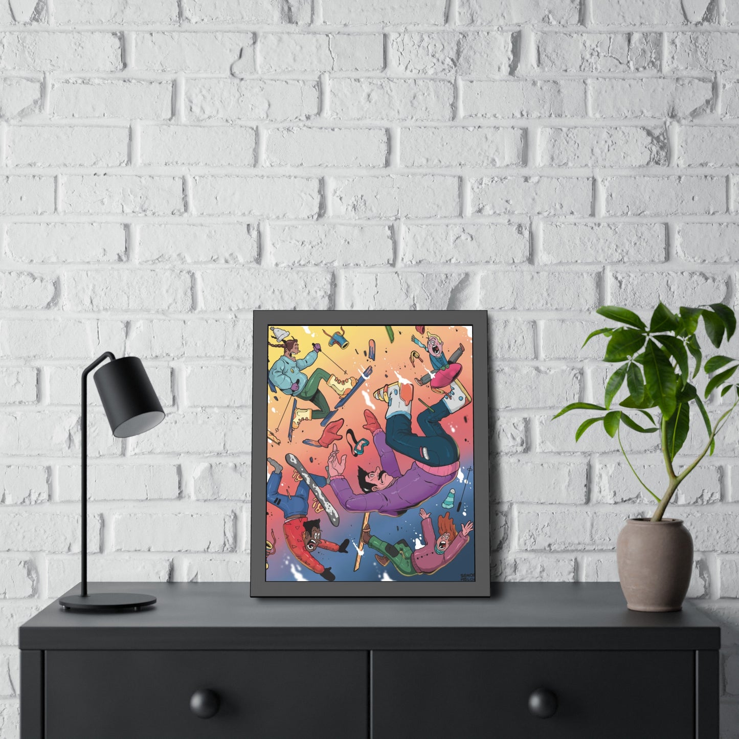 "Fun for the whole family" Framed print