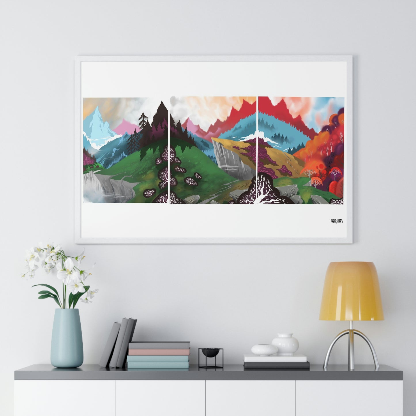 Premium Framed "Far away lands" Print