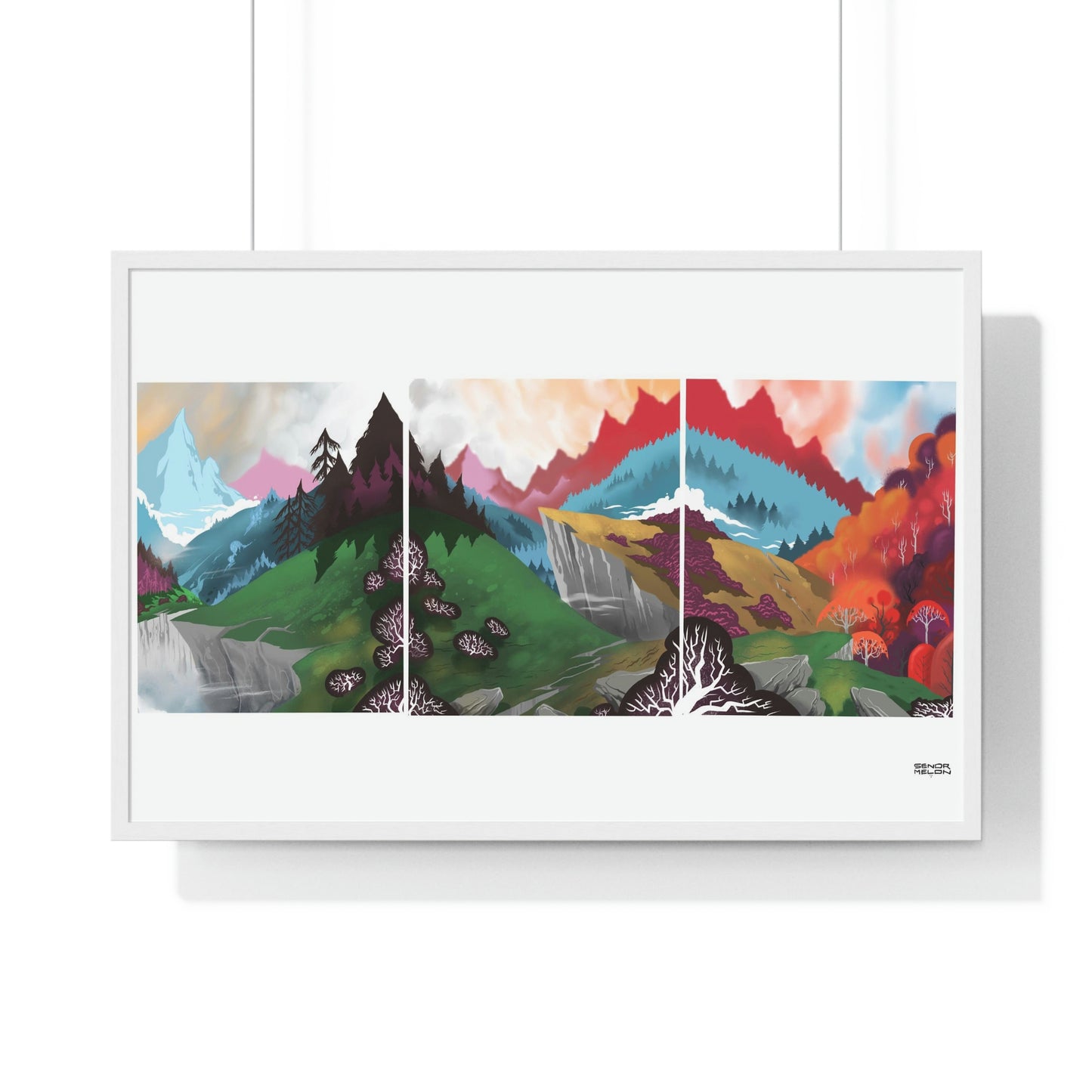 Premium Framed "Far away lands" Print