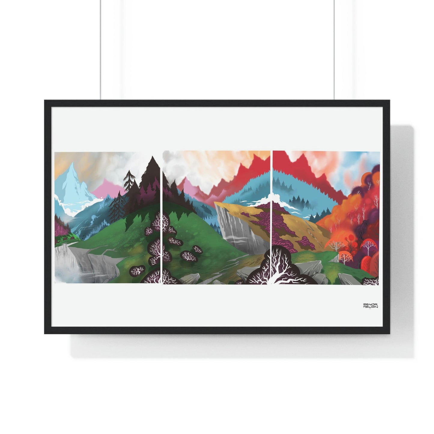 Premium Framed "Far away lands" Print